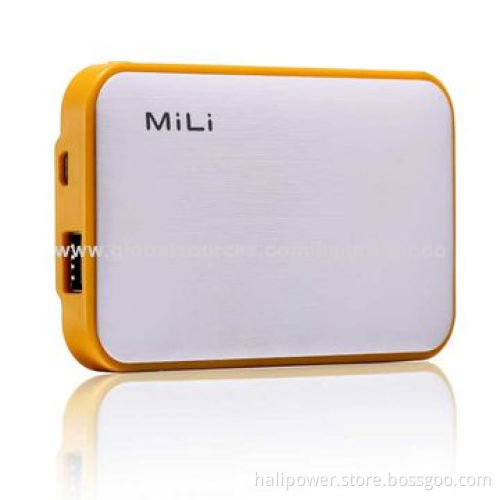 External/Portable Battery Charger for Smartphones with 6,000mAh Capacity, 5V/1A Input